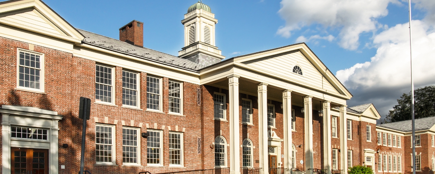 Outside view of dental school building